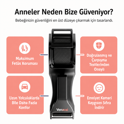 Hamile Emniyet Kemeri Aparatı Siyah