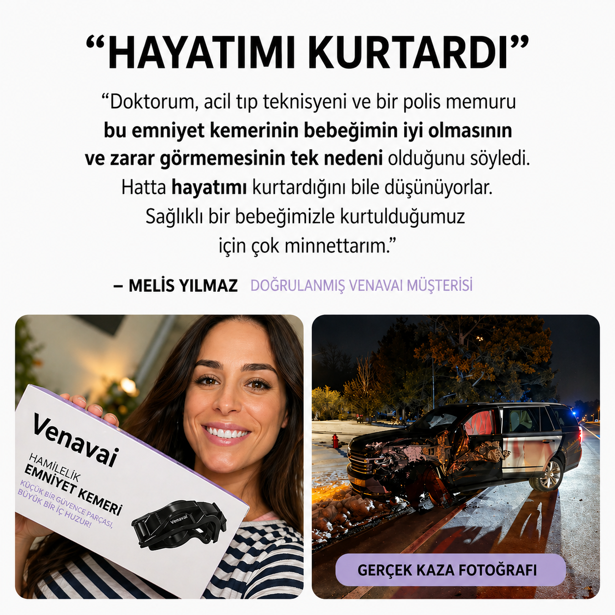 Hamile Emniyet Kemeri Aparatı Siyah