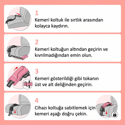 Hamile Emniyet Kemeri Aparatı Siyah